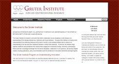 Desktop Screenshot of gruterinstitute.org