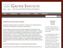 Tablet Screenshot of gruterinstitute.org